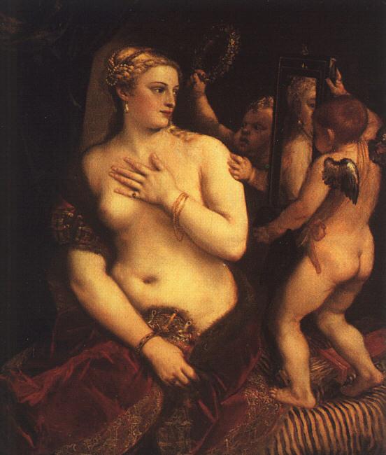  Titian Venus with a Mirror oil painting picture